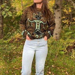 Aztec sweater fall, long sleeve size L